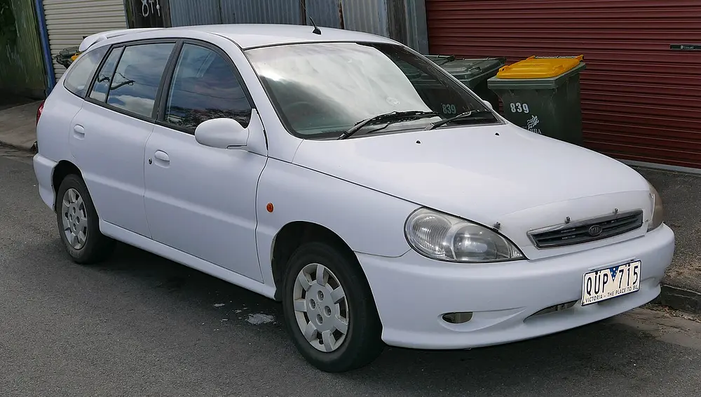 Kia Rio 2001 · 1.5 L · 4 cylinders · Regular Gasoline · Automatic 4-spd · 2MODE CLKUP · Front-Wheel Drive