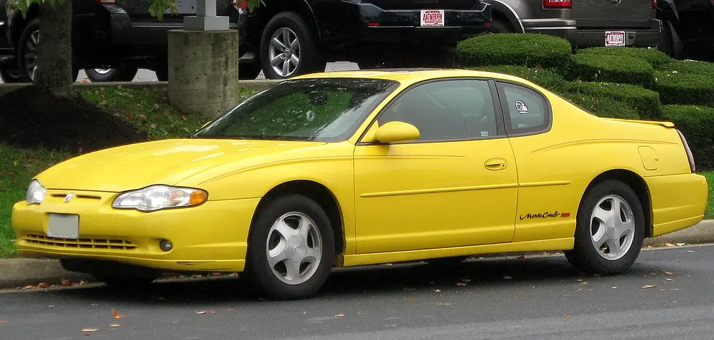 Chevrolet Monte Carlo 2001 · 3.4 L · 6 cylinders · Regular Gasoline · Automatic 4-spd · CLKUP · Front-Wheel Drive