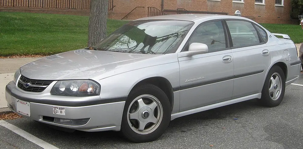 Chevrolet Impala 2000 · 3.4 L · 6 cylinders · Regular Gasoline · Automatic 4-spd · CLKUP · Front-Wheel Drive