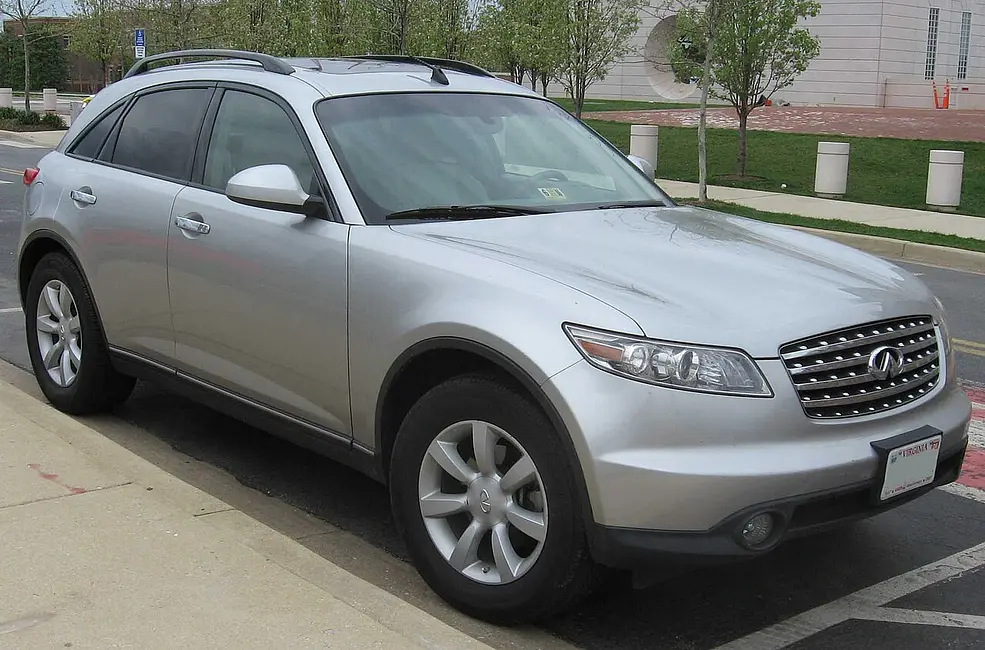 Infiniti FX35 2WD 2003 · 3.5 L · 6 cylinders · Regular Gasoline · Automatic (S5) · Rear-Wheel Drive