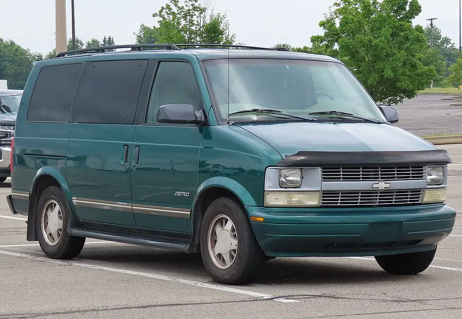 Chevrolet Astro 2WD (passenger) 1995 · 4.3 L · 6 cylinders · Premium Gasoline · (FFS)      (MPFI) · Automatic 4-spd · CLKUP · Rear-Wheel Drive