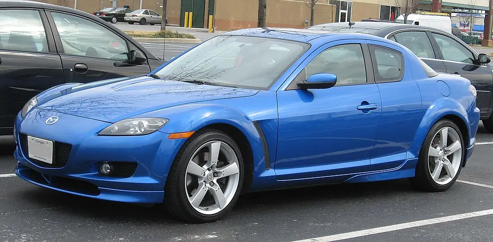 Mazda RX-8 2004 · 1.3 L · 2 cylinders · Premium Gasoline · Manual 6-spd · Rear-Wheel Drive