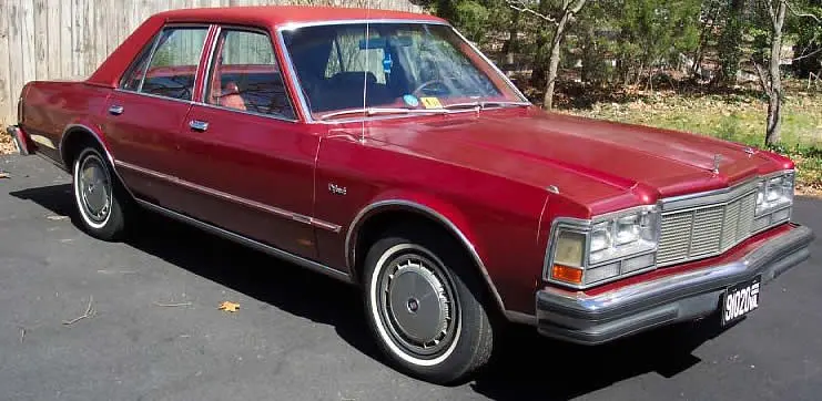 Dodge Diplomat 1985 · 5.2 L · 8 cylinders · Premium Gasoline · (FFS) CA model · Automatic 3-spd · Rear-Wheel Drive