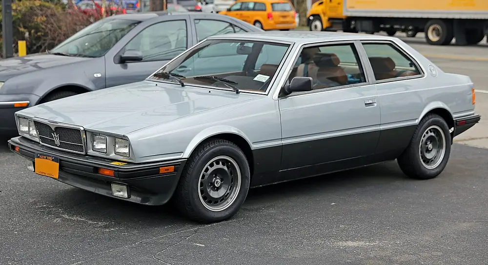 Maserati 228 1989 · 2.8 L · 6 cylinders · Premium Gasoline · (GUZZLER)  (FFS,TRBO) · Automatic 4-spd · VLKUP · Rear-Wheel Drive