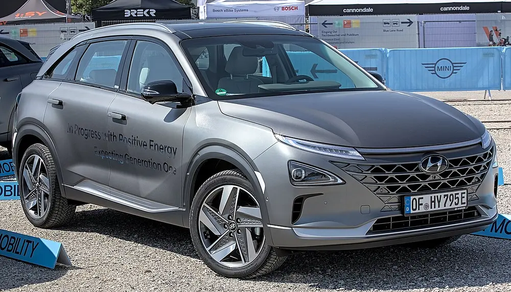 Hyundai Nexo 2025 · Hydrogen · 120 kW IPMSM · PEM · FCV · Automatic (A1) · Front-Wheel Drive