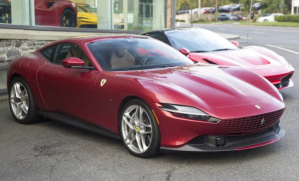 Ferrari Roma 2021 · 3.9 L · 8 cylinders · Premium Gasoline · SIDI · Automatic (AM8) · Rear-Wheel Drive