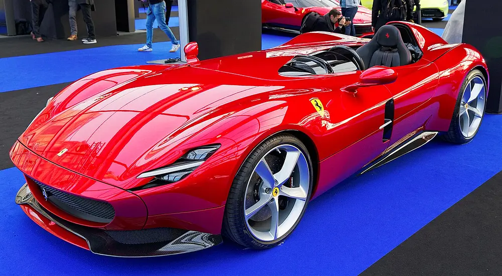 Ferrari Monza SP1 2023 · 6.5 L · 12 cylinders · Premium Gasoline · SIDI · Automatic (AM7) · Rear-Wheel Drive