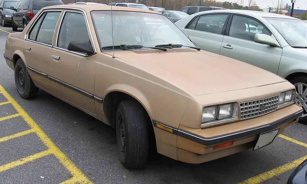 Chevrolet Cavalier 1985 · 2.0 L · 4 cylinders · Regular Gasoline · (FFS) CA model · Automatic 3-spd · Front-Wheel Drive